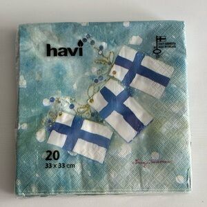 Havi Finnish Paper Dinner Napkins Minna Immonen Design NIP